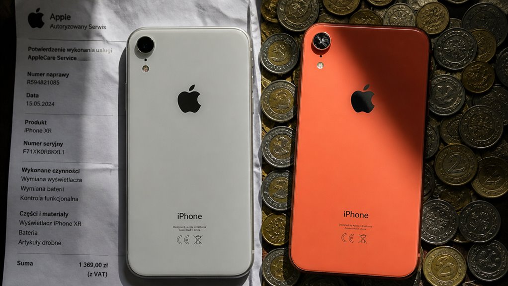 różnice cen wymiany baterii apple xr