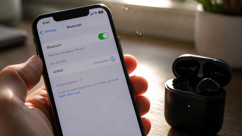 sprawdź stan połączenia urządzenia Bluetooth