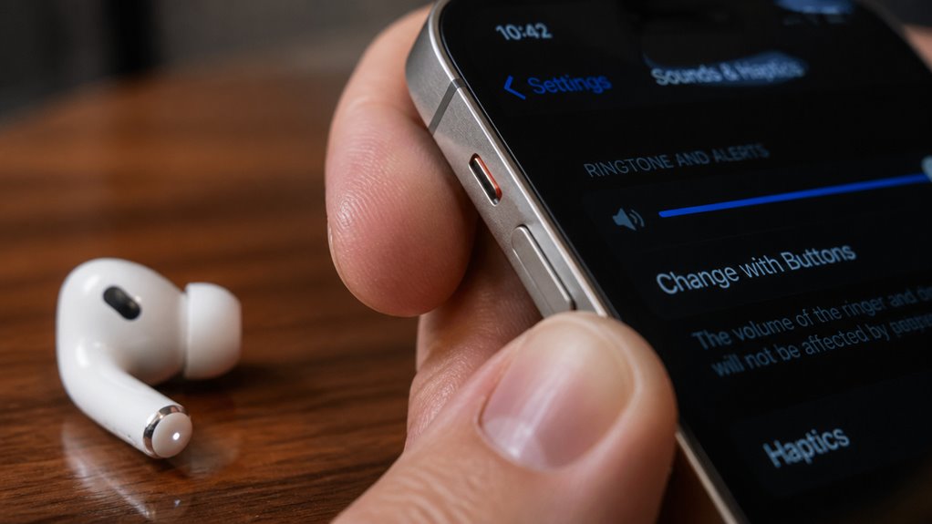 sprawdź status przełącznika wyciszenia iPhone'a