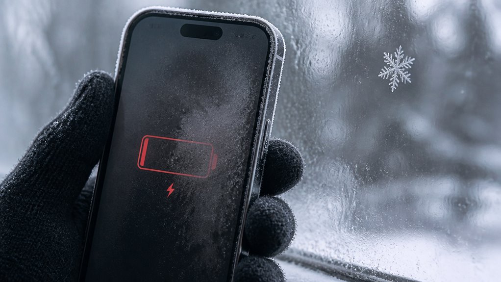 wpływ zimna na baterię iPhone'a