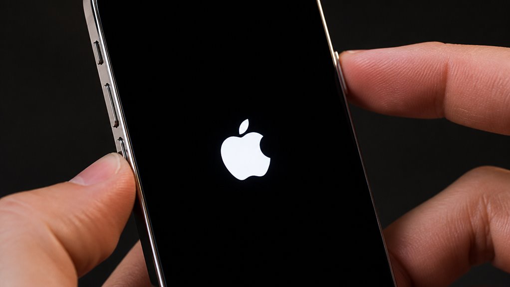 wymuszony restart rozwiązuje problem iPhone'a zatrzymanego na logo Apple