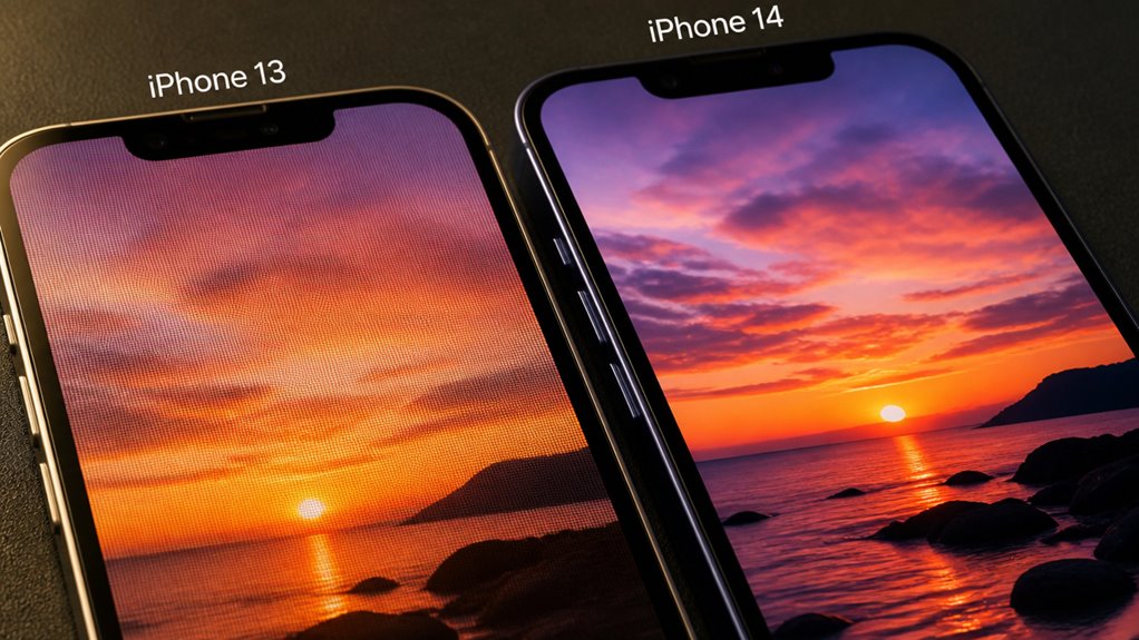 identyczne specyfikacje wyświetlacza iPhone 14
