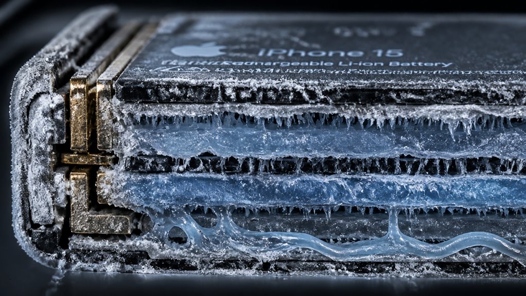 Niska temperatura spowalnia reakcje litu