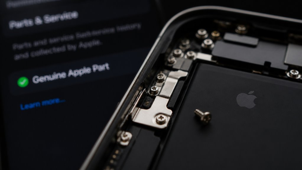 oryginalna pieczęć potwierdzenia części Apple