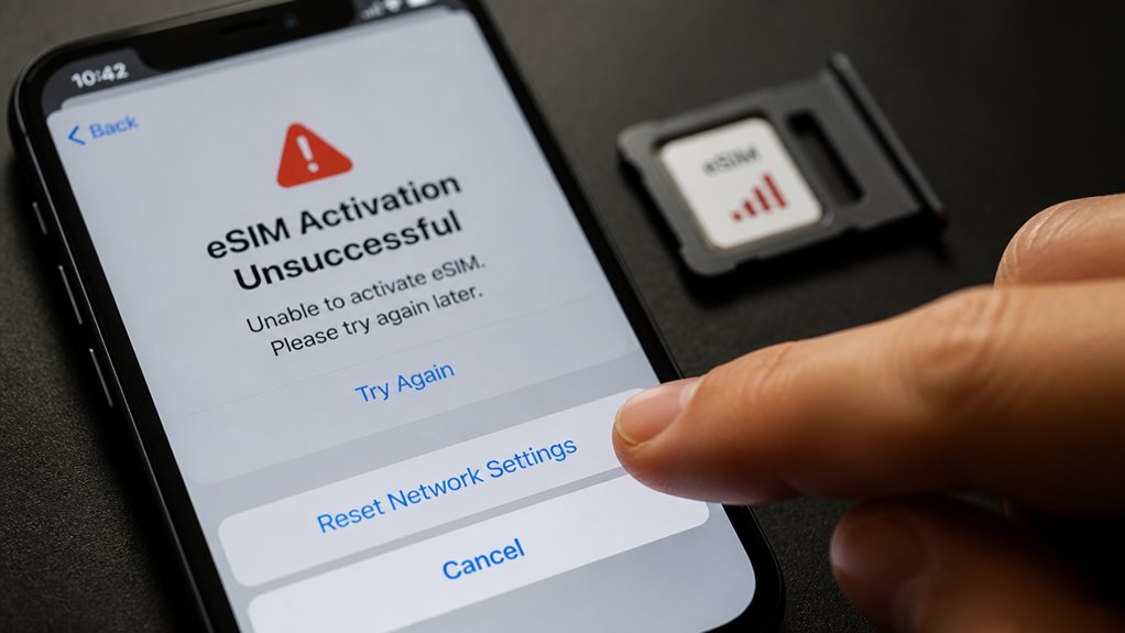 zachowaj eSIM podczas resetowania sieci