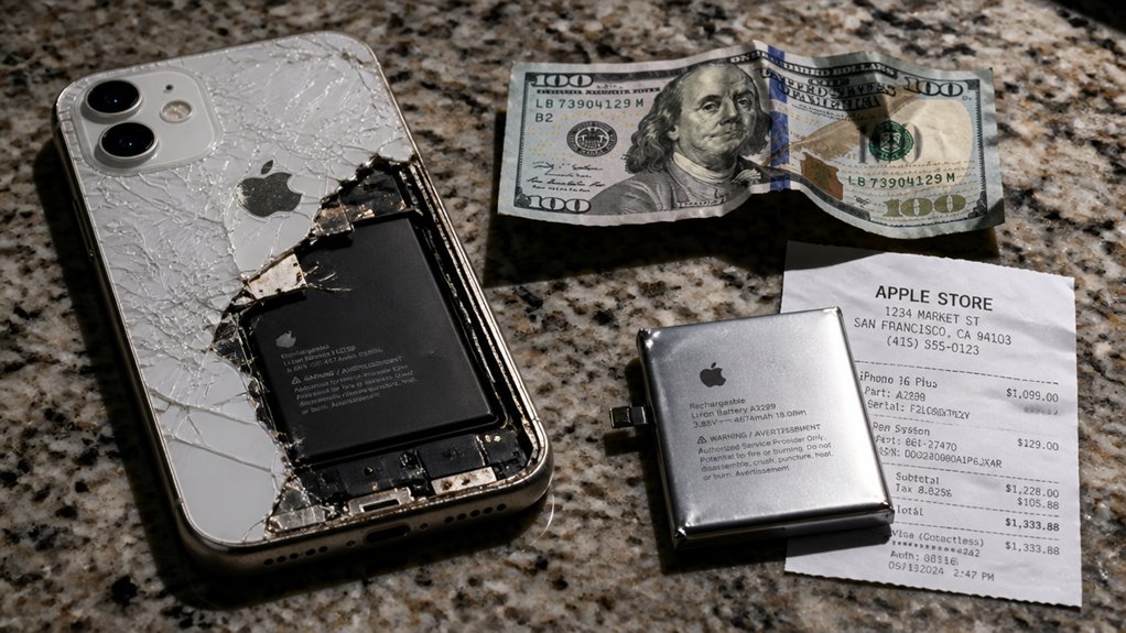 rosnący koszt wymiany baterii iPhone 16 Plus