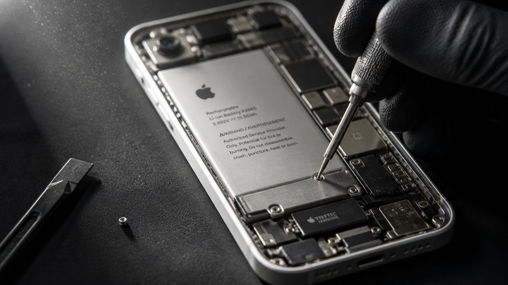 krok po kroku wymiana baterii w iPhone 16e