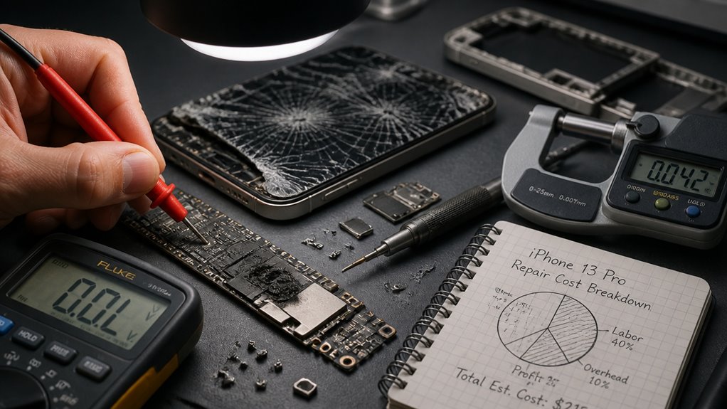 systematyczne oszacowanie kosztów naprawy iPhone'a