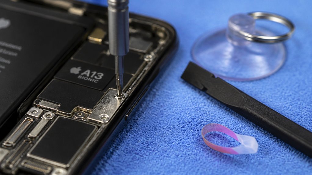 narzędzia potrzebne do wymiany baterii w iPhone SE 2020